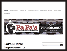 Tablet Screenshot of papashomeimprovements.com